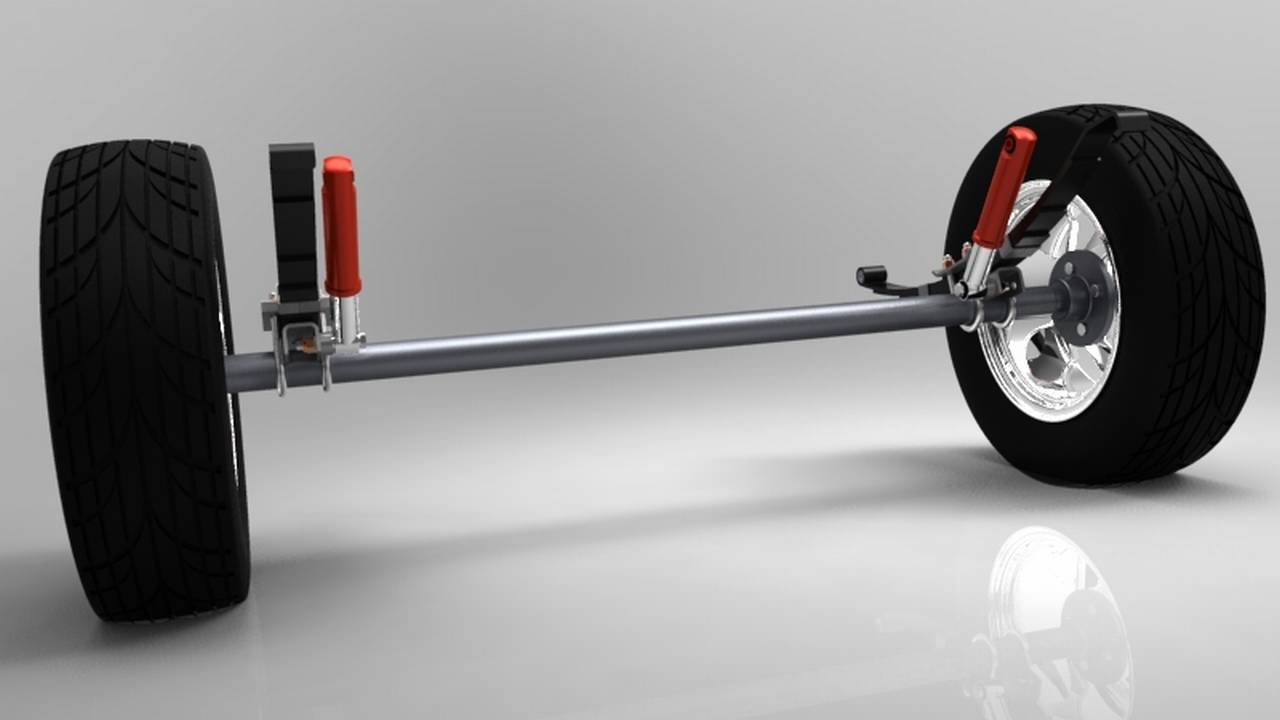 小房车拖车模型3D数模图纸 Solidworks设计 附bip渲染格式